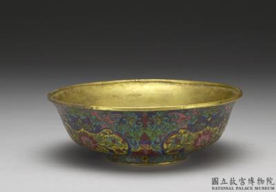 图片[2]-Copper bowl with cloisonne enamel decor, Qing dynasty, Qianlong reign (1736-1795)-China Archive